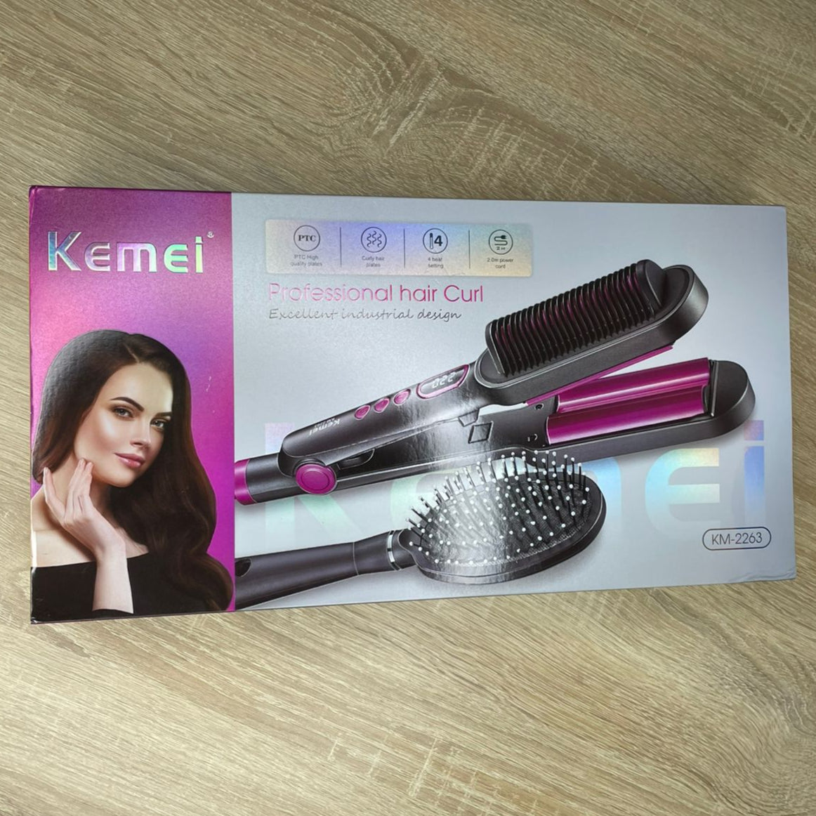 PLANCHA CEPILLO PARA PELO KM-2263 CJ*12