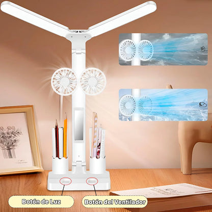 LAMPARA CON VENTILADOR DOBLE 7W CJ*30