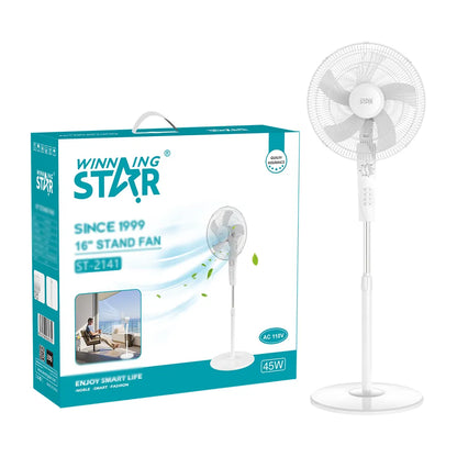 VENTILADOR PEDESTAL ST2141-767 BLANCO